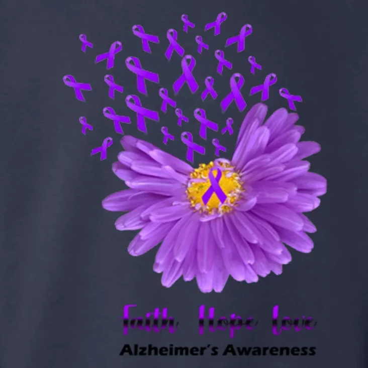 Alzheimer's Awareness Faith Hope Love Toddler Hoodie