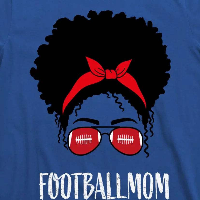 African American Football Mom Great Gift T-Shirt