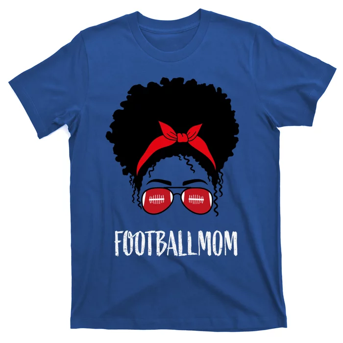 African American Football Mom Great Gift T-Shirt