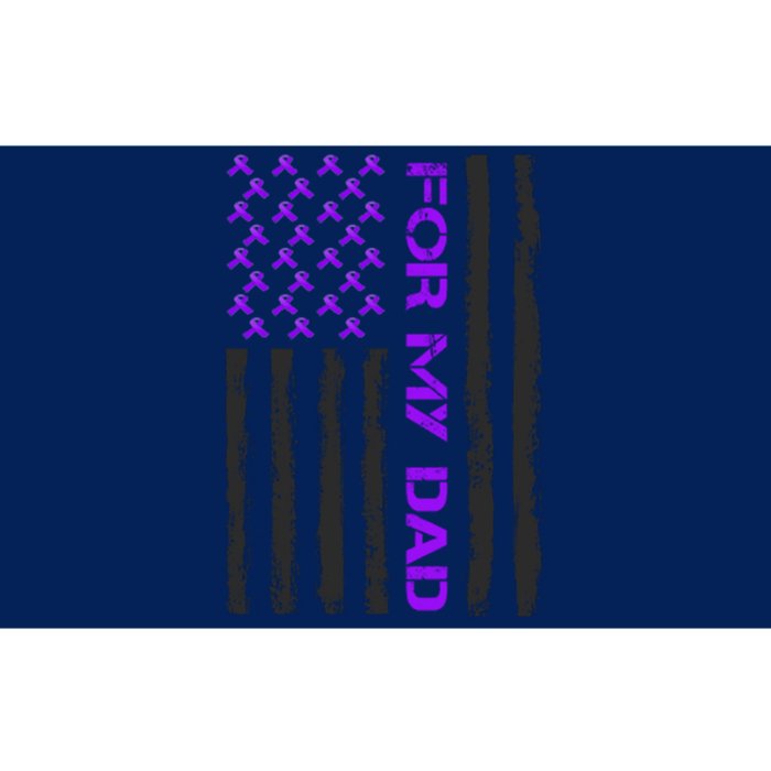 Alzheimer's Awareness For My Dad Support Flag Bumper Sticker