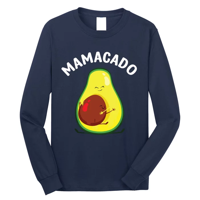 Avocado Art For Women Mama Mom Vegan Guacamole Avocado Lover Long Sleeve Shirt