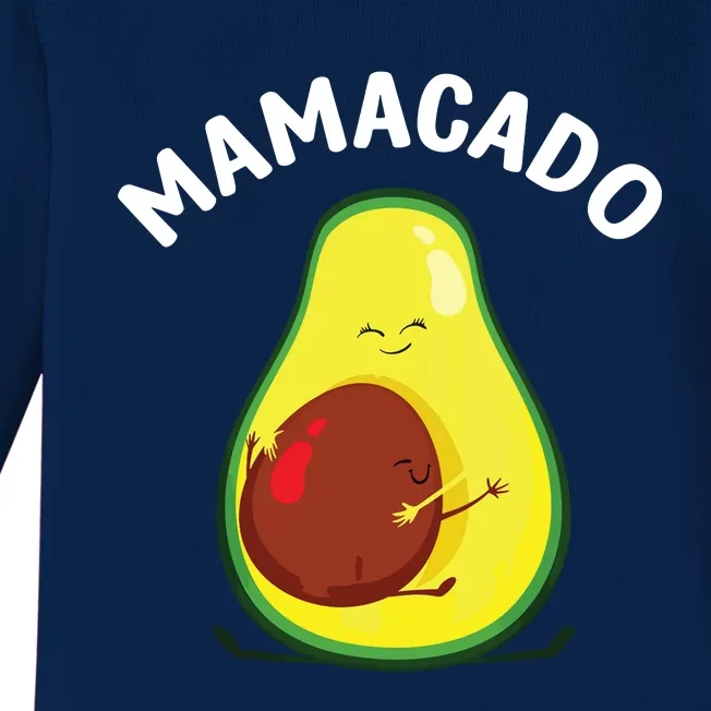 Avocado Art For Women Mama Mom Vegan Guacamole Avocado Lover Baby Long Sleeve Bodysuit