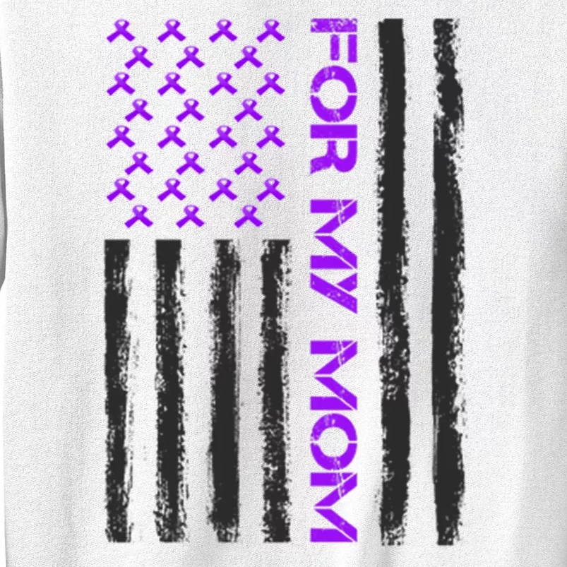 Alzheimer's Awareness For My Mom Support Flag Sweatshirt