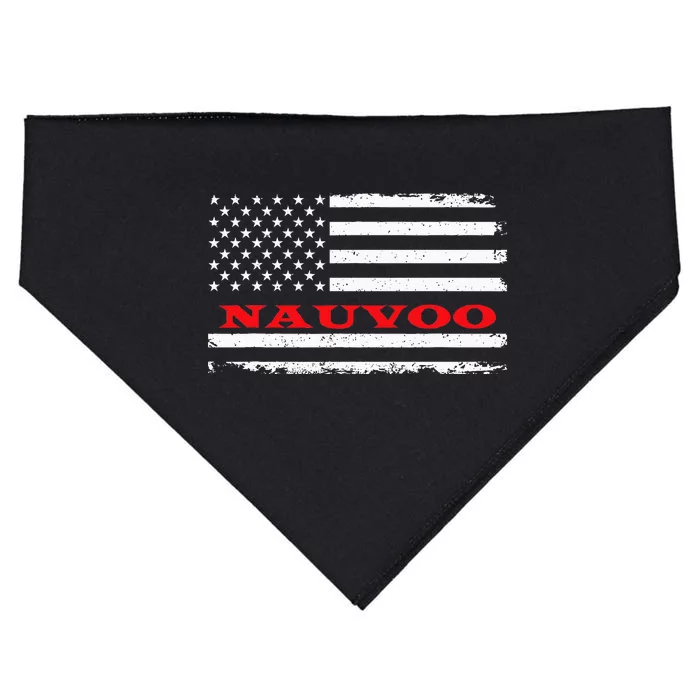 Alabama American Flag Nauvoo Usa Patriotic Souvenir USA-Made Doggie Bandana