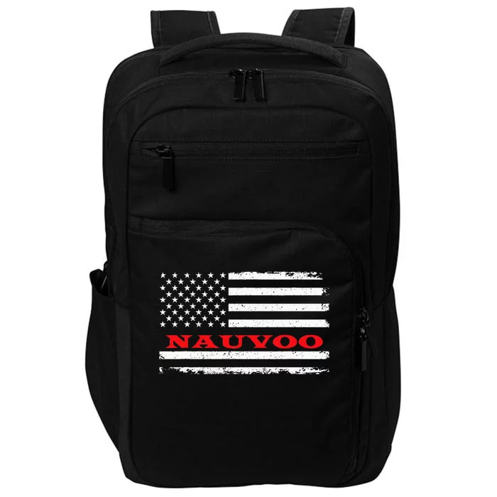 Alabama American Flag Nauvoo Usa Patriotic Souvenir Impact Tech Backpack