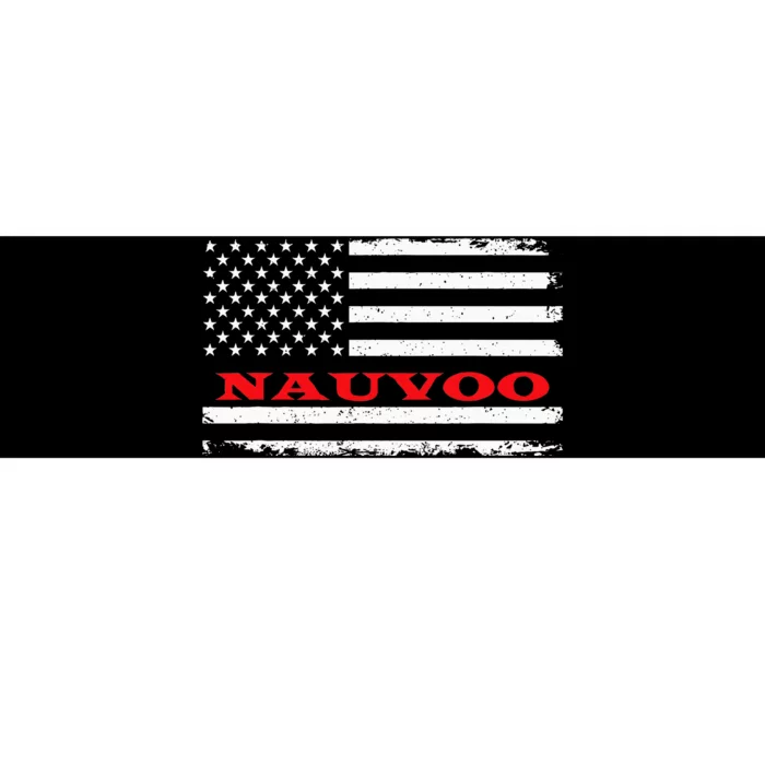 Alabama American Flag Nauvoo Usa Patriotic Souvenir Bumper Sticker