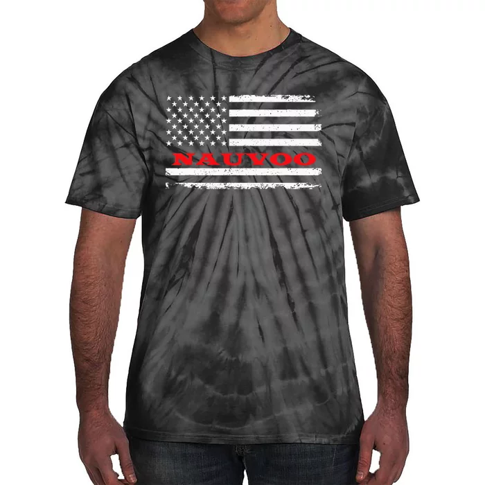 Alabama American Flag Nauvoo Usa Patriotic Souvenir Tie-Dye T-Shirt