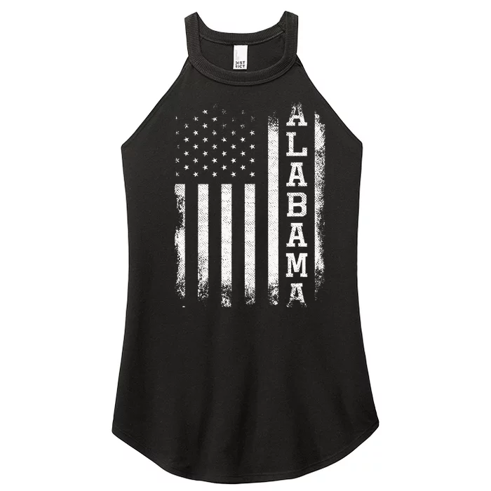 Alabama American Flag Vintage Women’s Perfect Tri Rocker Tank