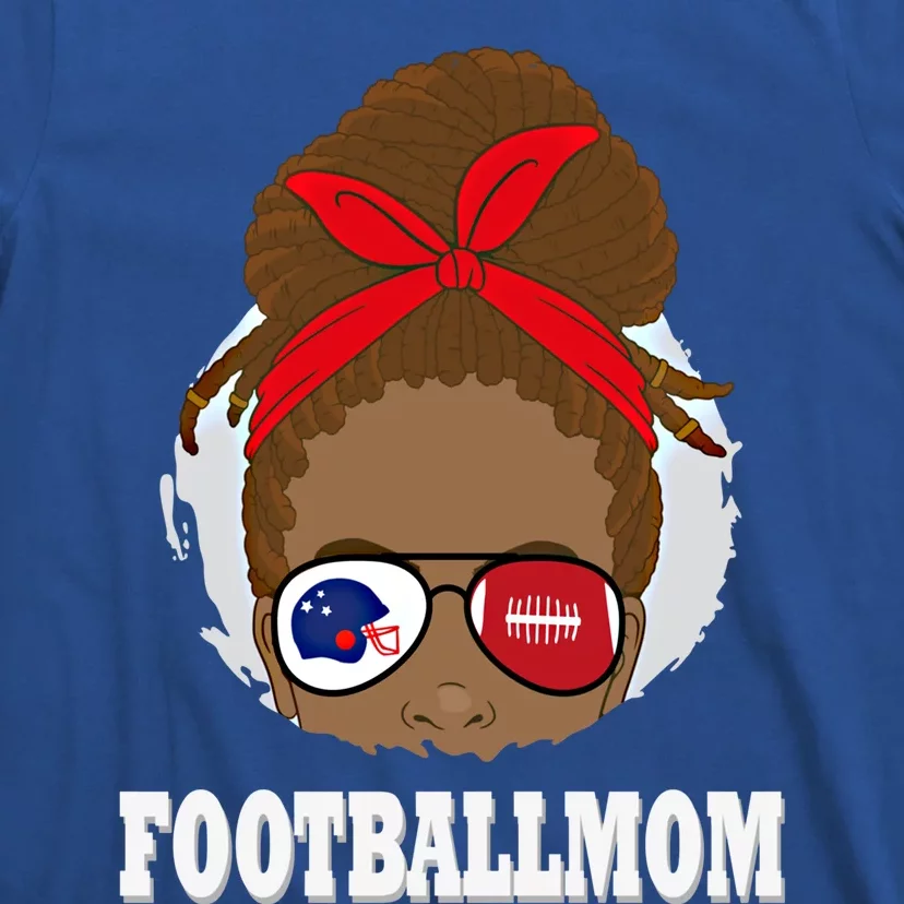 African American Football Mom Cool Gift T-Shirt