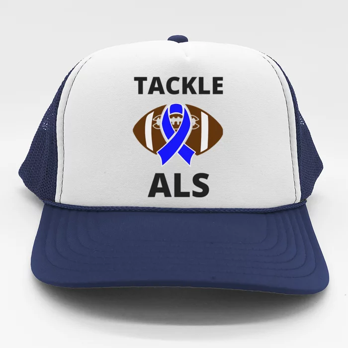 ALS Awareness Football Tackle Trucker Hat