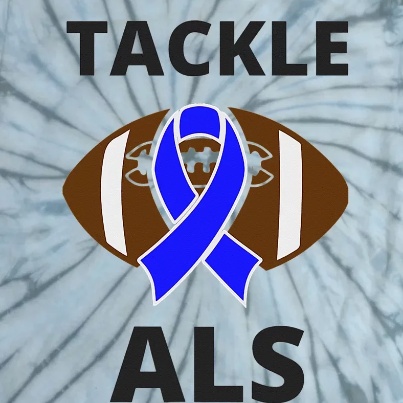 ALS Awareness Football Tackle Tie-Dye T-Shirt