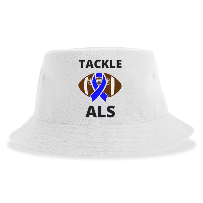 ALS Awareness Football Tackle Sustainable Bucket Hat