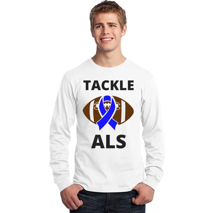 ALS Awareness Football Tackle Tall Long Sleeve T-Shirt