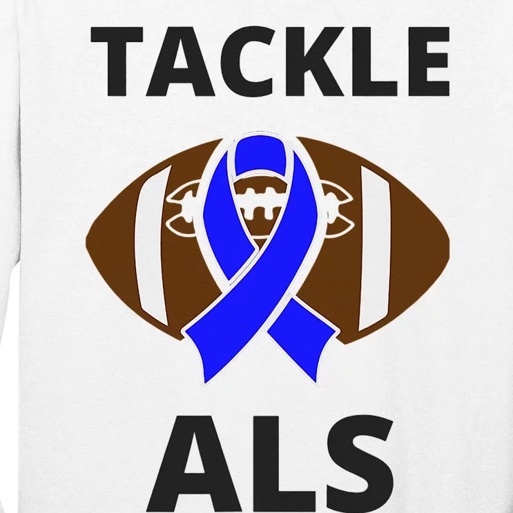 ALS Awareness Football Tackle Tall Long Sleeve T-Shirt