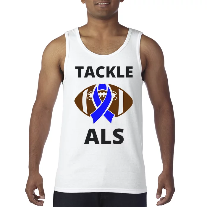 ALS Awareness Football Tackle Tank Top