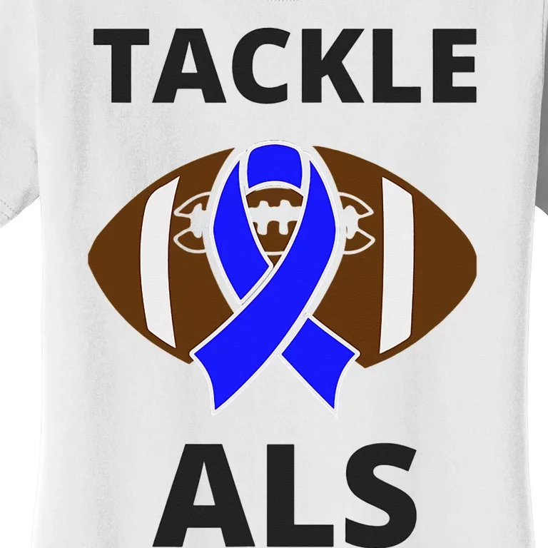 ALS Awareness Football Tackle Women's T-Shirt