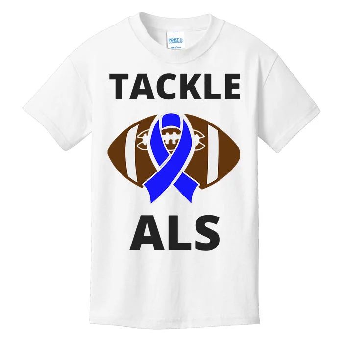 ALS Awareness Football Tackle Kids T-Shirt