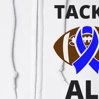 ALS Awareness Football Tackle Full Zip Hoodie