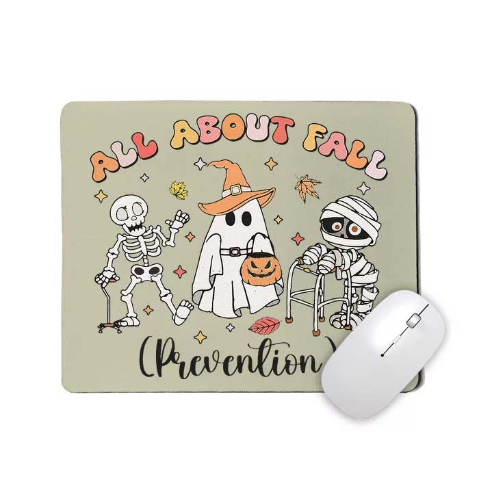 All About Fall Prevention Ghost Occupational Therapy Autumn Mousepad