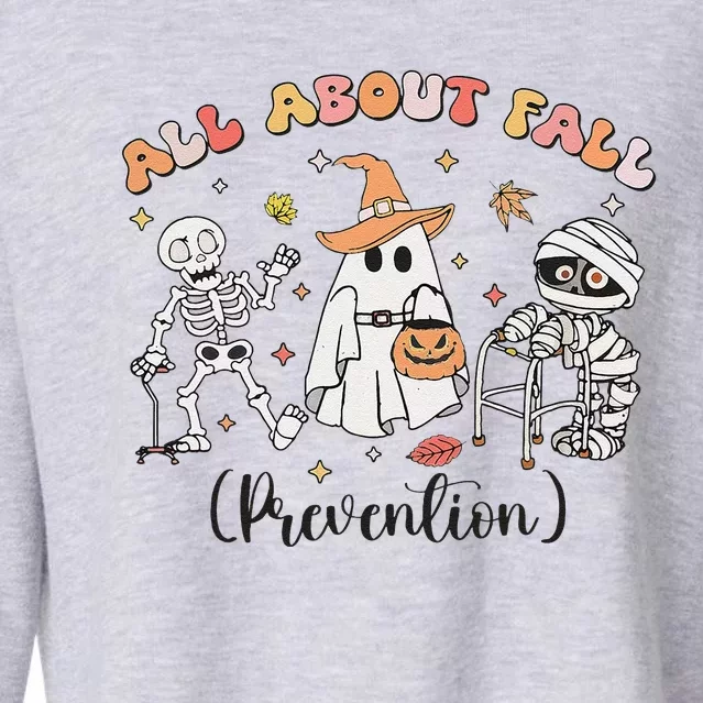 All About Fall Prevention Ghost Occupational Therapy Autumn Cropped Pullover Crew