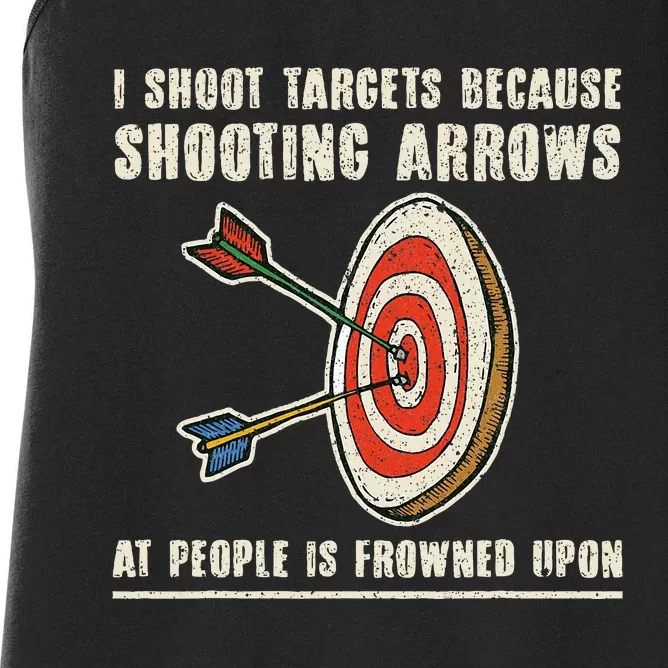 Archery Archer Funny Bowman Bow Archer Women's Racerback Tank