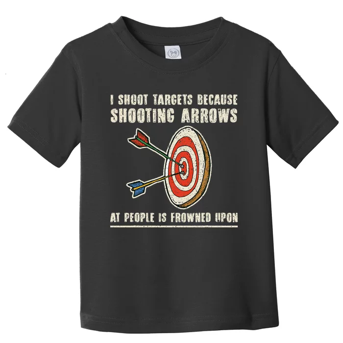 Archery Archer Funny Bowman Bow Archer Toddler T-Shirt