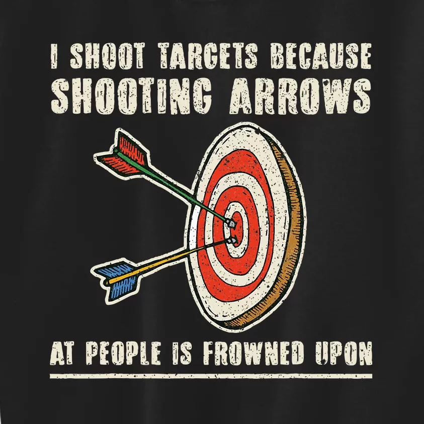 Archery Archer Funny Bowman Bow Archer Kids Sweatshirt