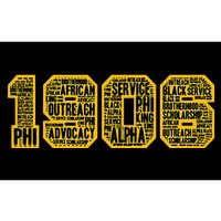 Alpha African Fraternity Hand Sign 1906 Words Bumper Sticker