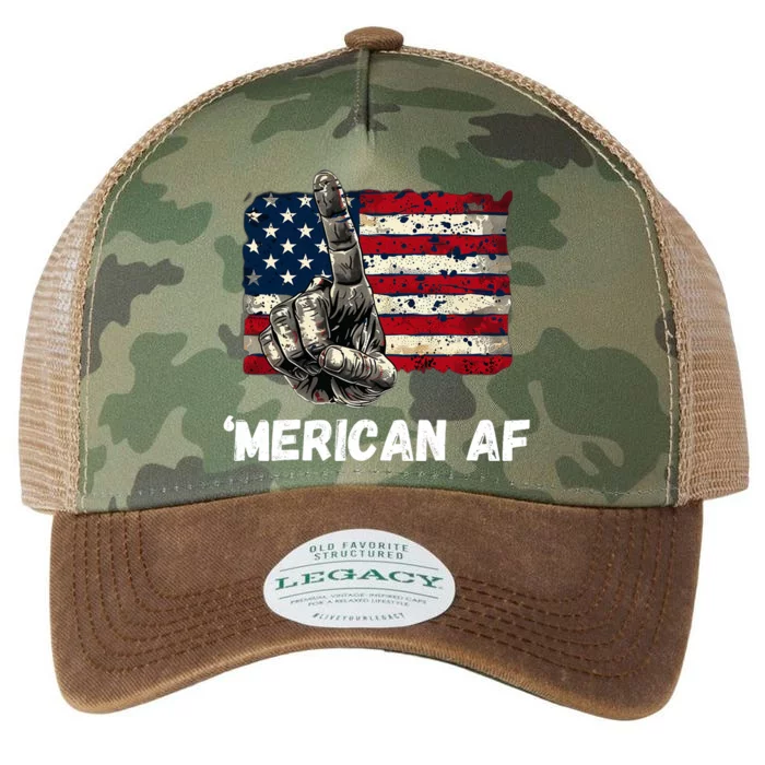 American’Merican Af Flag 4th Of July Patriotic Gift Legacy Tie Dye Trucker Hat