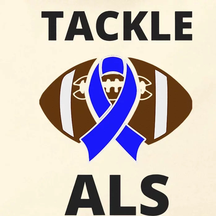 ALS Awareness Football Tackle Zip Tote Bag