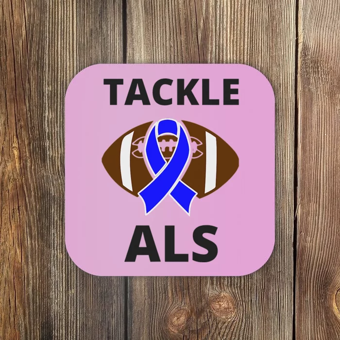 ALS Awareness Football Tackle Coaster