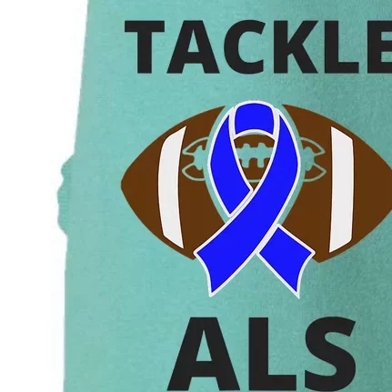 ALS Awareness Football Tackle Doggie 3-End Fleece Hoodie