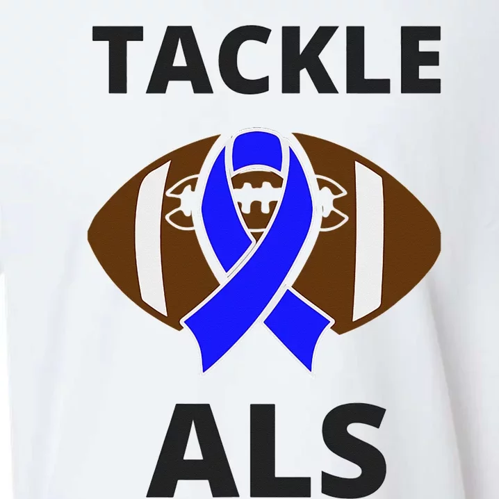 ALS Awareness Football Tackle Sueded Cloud Jersey T-Shirt