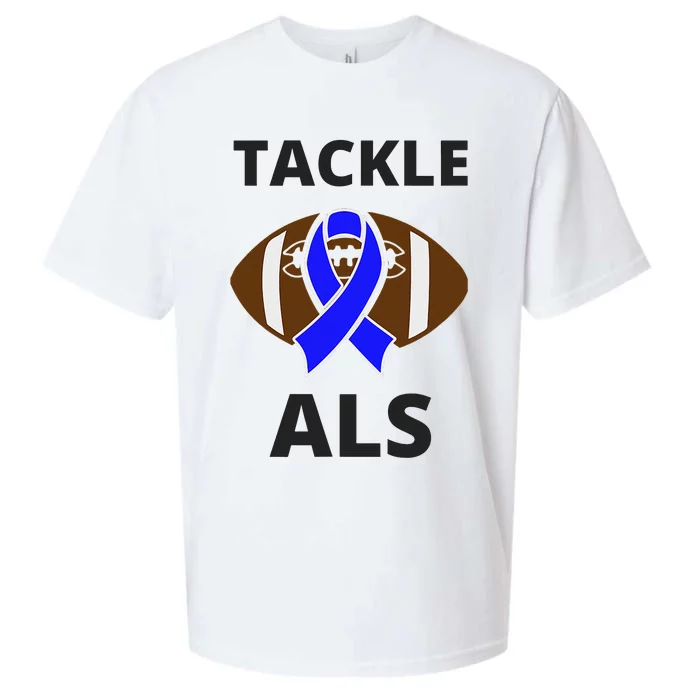 ALS Awareness Football Tackle Sueded Cloud Jersey T-Shirt