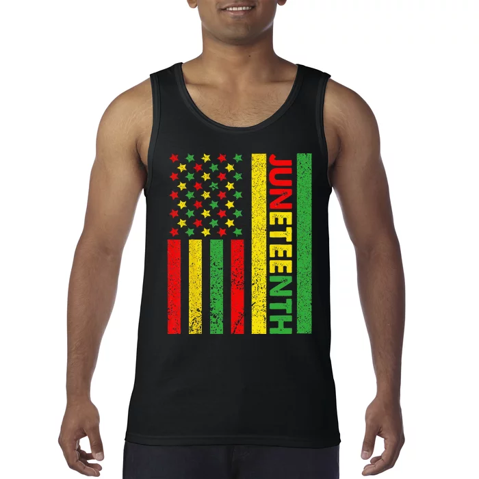 African American Flag Juneteenth Tank Top