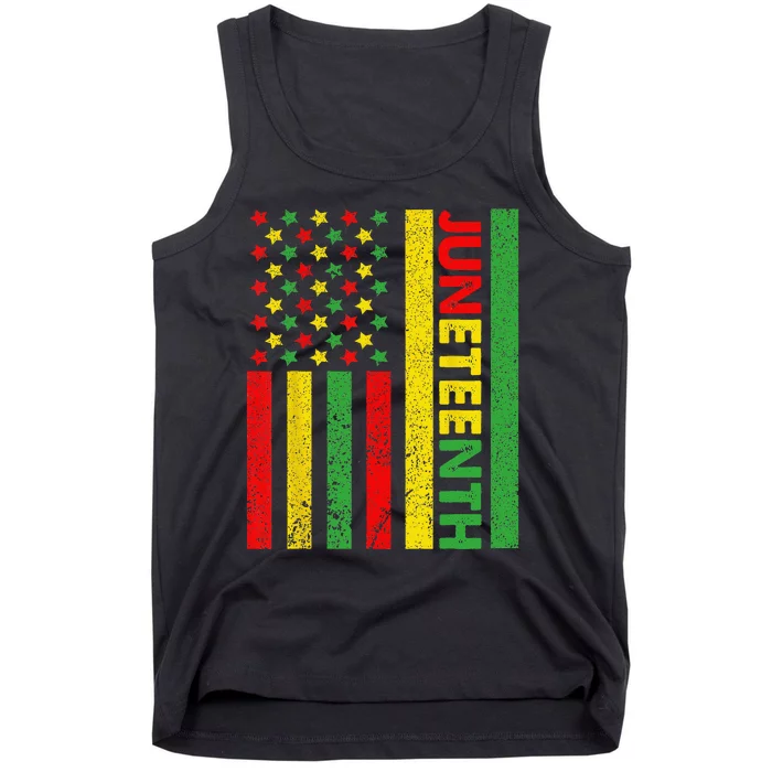 African American Flag Juneteenth Tank Top