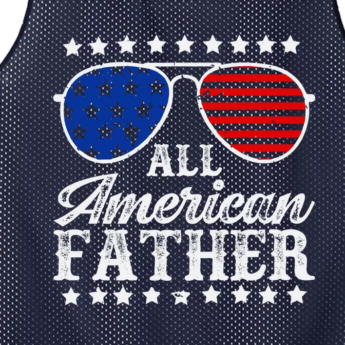 All American Father 4th Of July Family Matching Sunglasses Fathers Day Mesh Reversible Basketball Jersey Tank