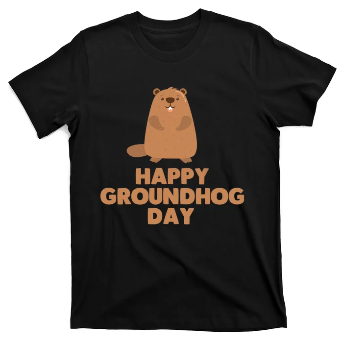 Awesome And Funny Happy Groundhog Day Shirt T-Shirt