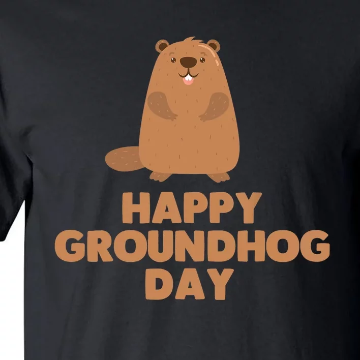 Awesome And Funny Happy Groundhog Day Shirt Tall T-Shirt