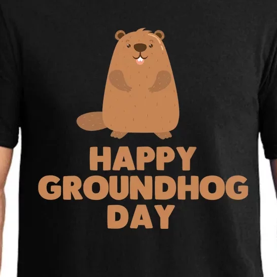 Awesome And Funny Happy Groundhog Day Shirt Pajama Set