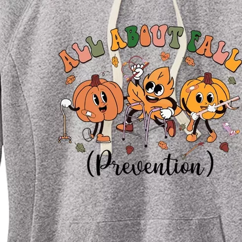 All About Fall Prevention Physical Therapy Funny Ot Ota Women's Fleece Hoodie