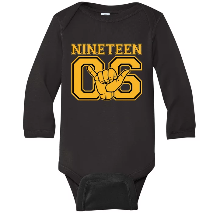 Alpha African Fraternity Hand Sign 1906 Brotherhood Baby Long Sleeve Bodysuit