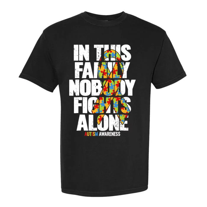 Autism Awareness Family Support Mom Autism Awareness Garment-Dyed Heavyweight T-Shirt