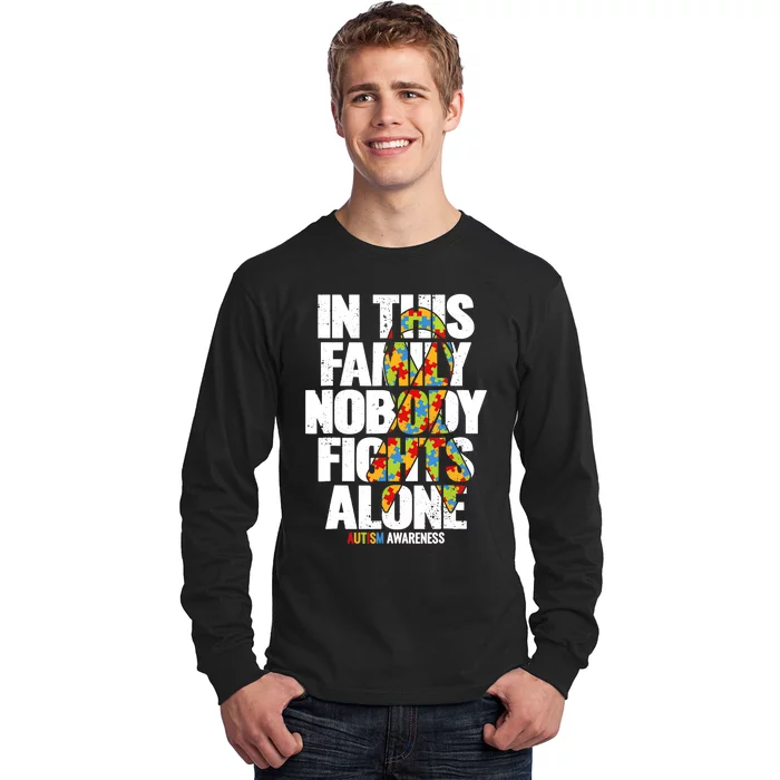 Autism Awareness Family Support Mom Autism Awareness Long Sleeve Shirt