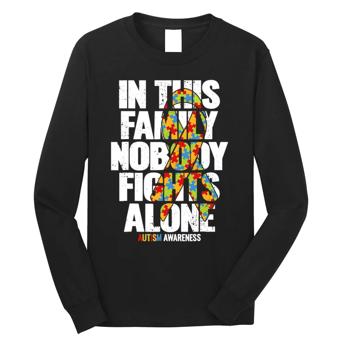 Autism Awareness Family Support Mom Autism Awareness Long Sleeve Shirt