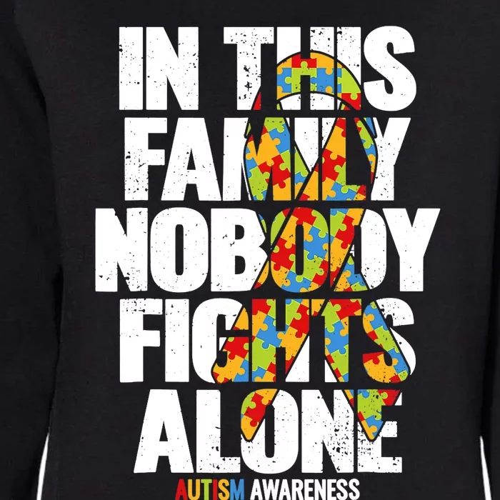 Autism Awareness Family Support Mom Autism Awareness Womens California Wash Sweatshirt