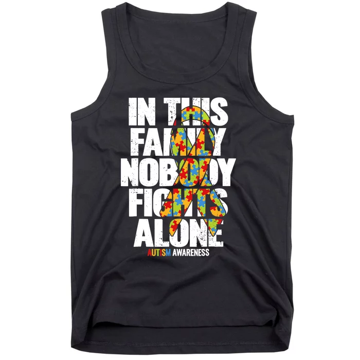 Autism Awareness Family Support Mom Autism Awareness Tank Top