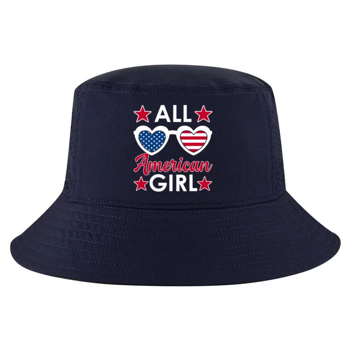 All American Girl 4th Of July Girl Sunglasses Cool Comfort Performance Bucket Hat