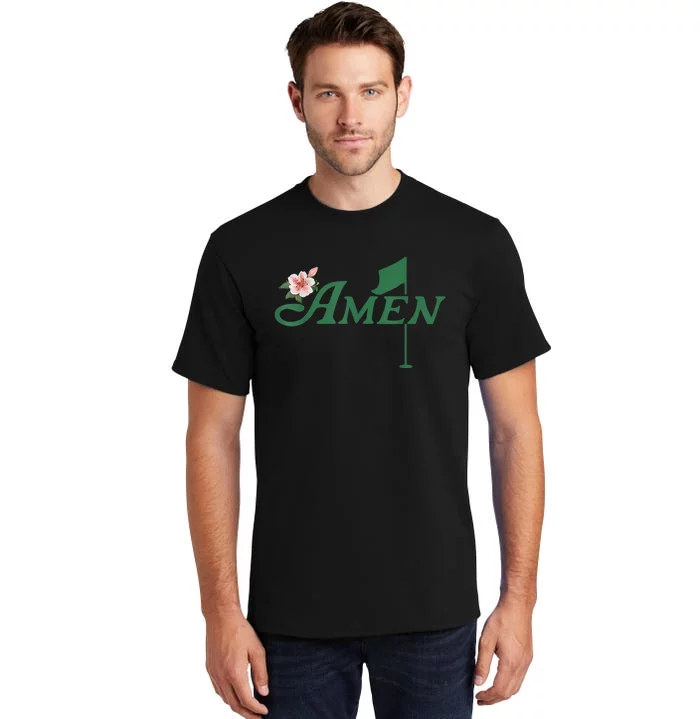 Amen Azalea Golf Masters Floral Golfing Enthusiast Tall T-Shirt