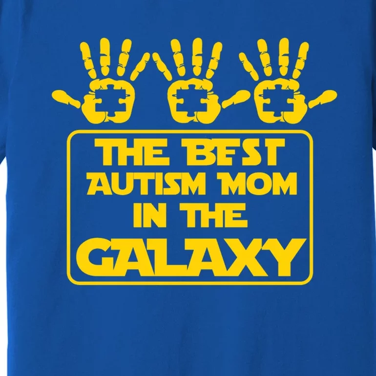 Autism Awareness Gift For Best In The Galaxy Autism Mom Funny Gift Premium T-Shirt